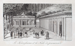 Le Kreuzbrunn et la Salle de Promenade Marienbad Kreuzbrunnen